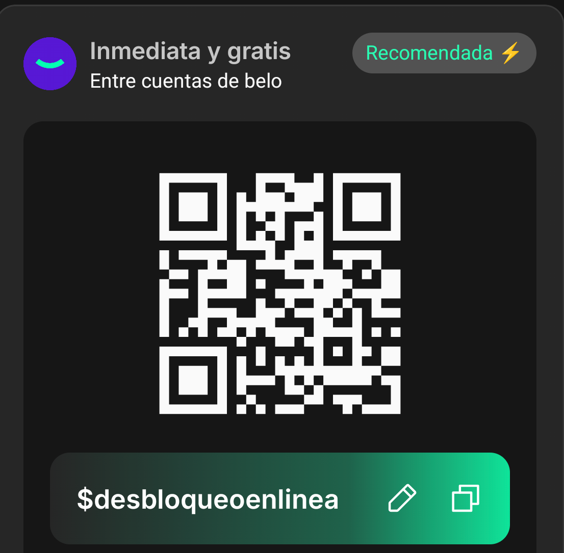 QR Belo — $desbloqueoenlinea