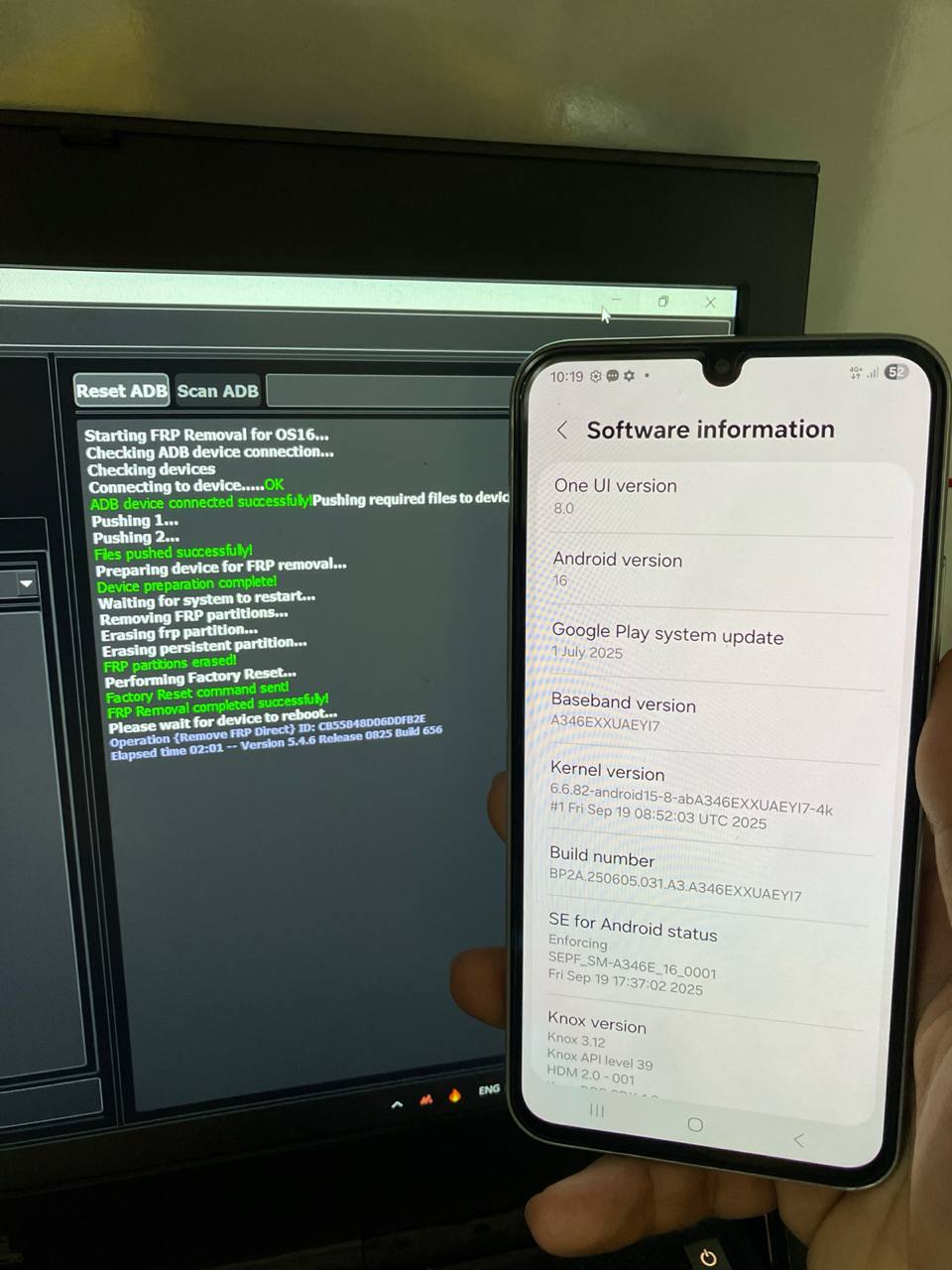 Samsung Galaxy A34 5G (SM-A346E) FRP Removed