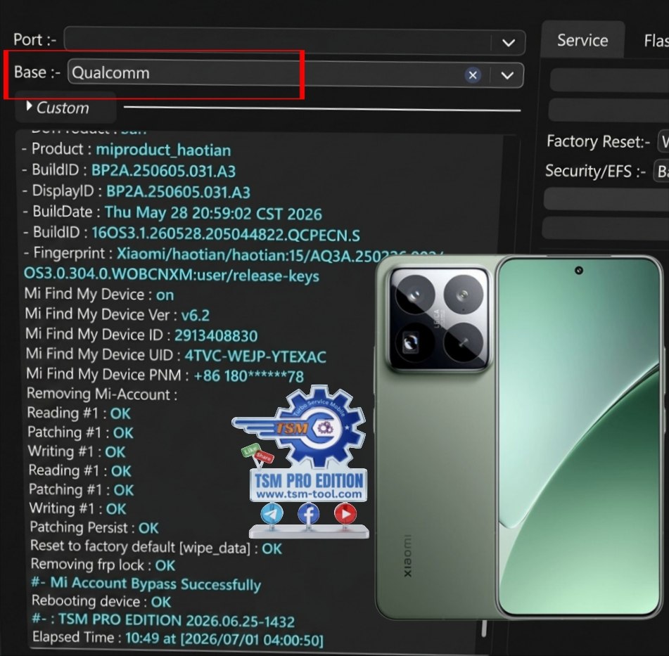 Remove MI Account Xiaomi 15 Pro Haotian