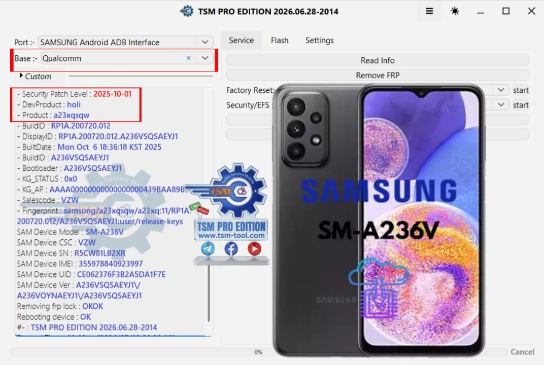 Remove FRP Galaxy A23 5G
