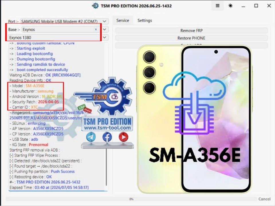 Remove FRP Galaxy A35 5G