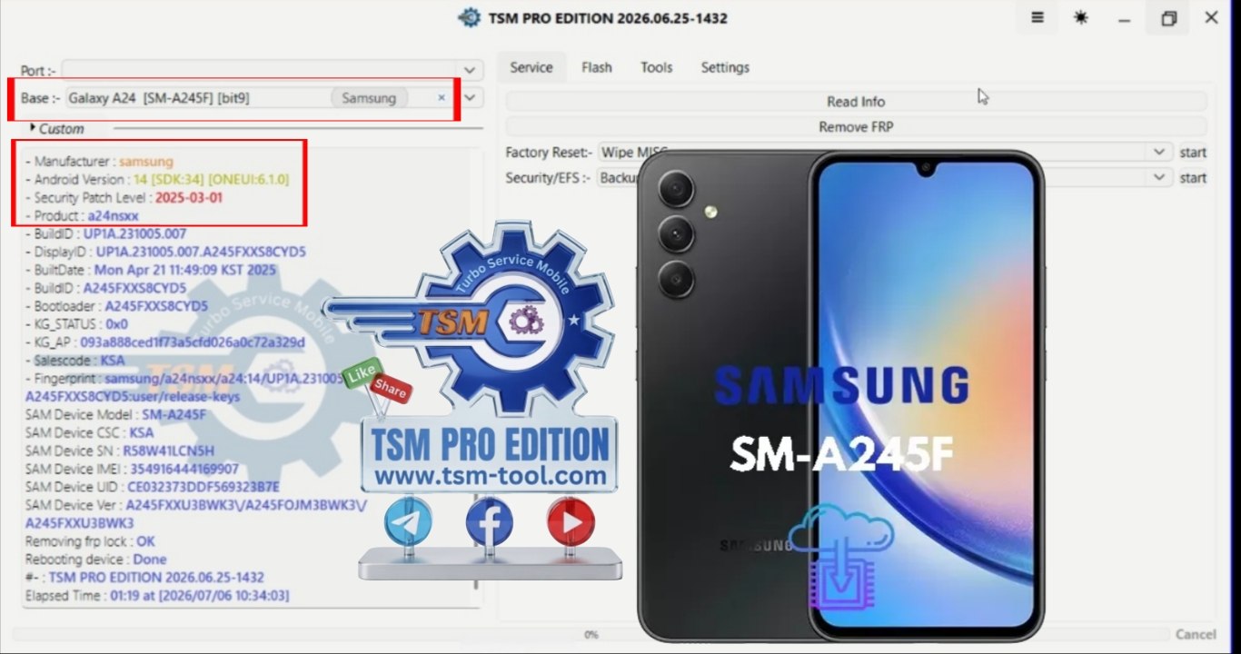 Remove FRP GALAXY A24