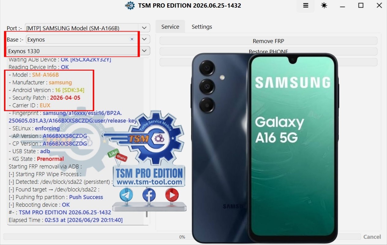 ENABLE ADB +Remove FRP Galaxy A16 5G