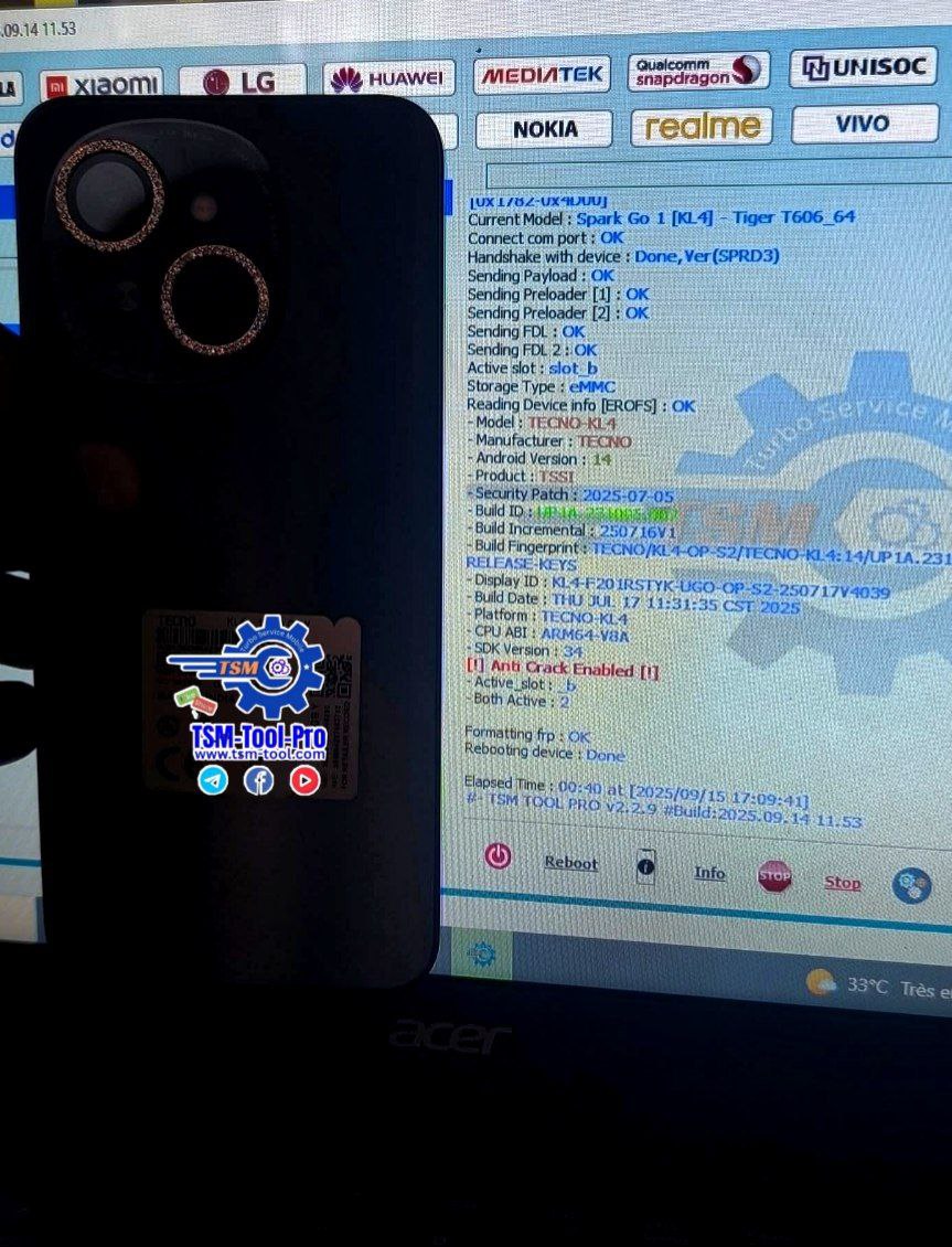 Tecno Spark Go1 Frp