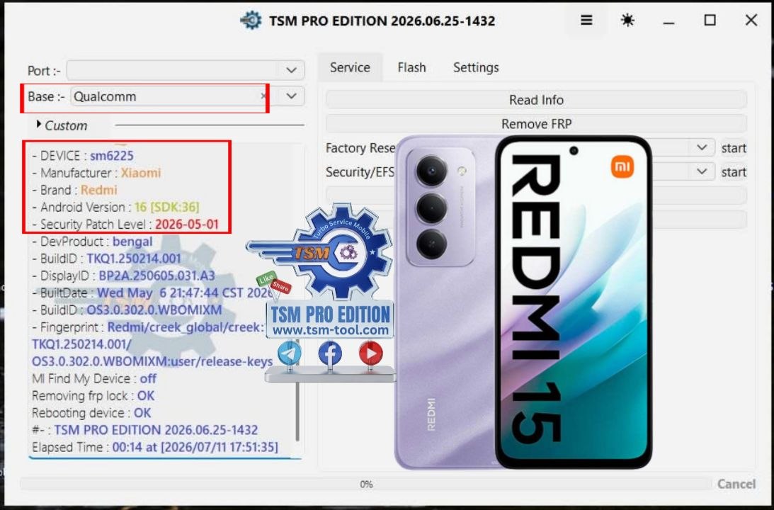 Remove FRP Redmi 15
