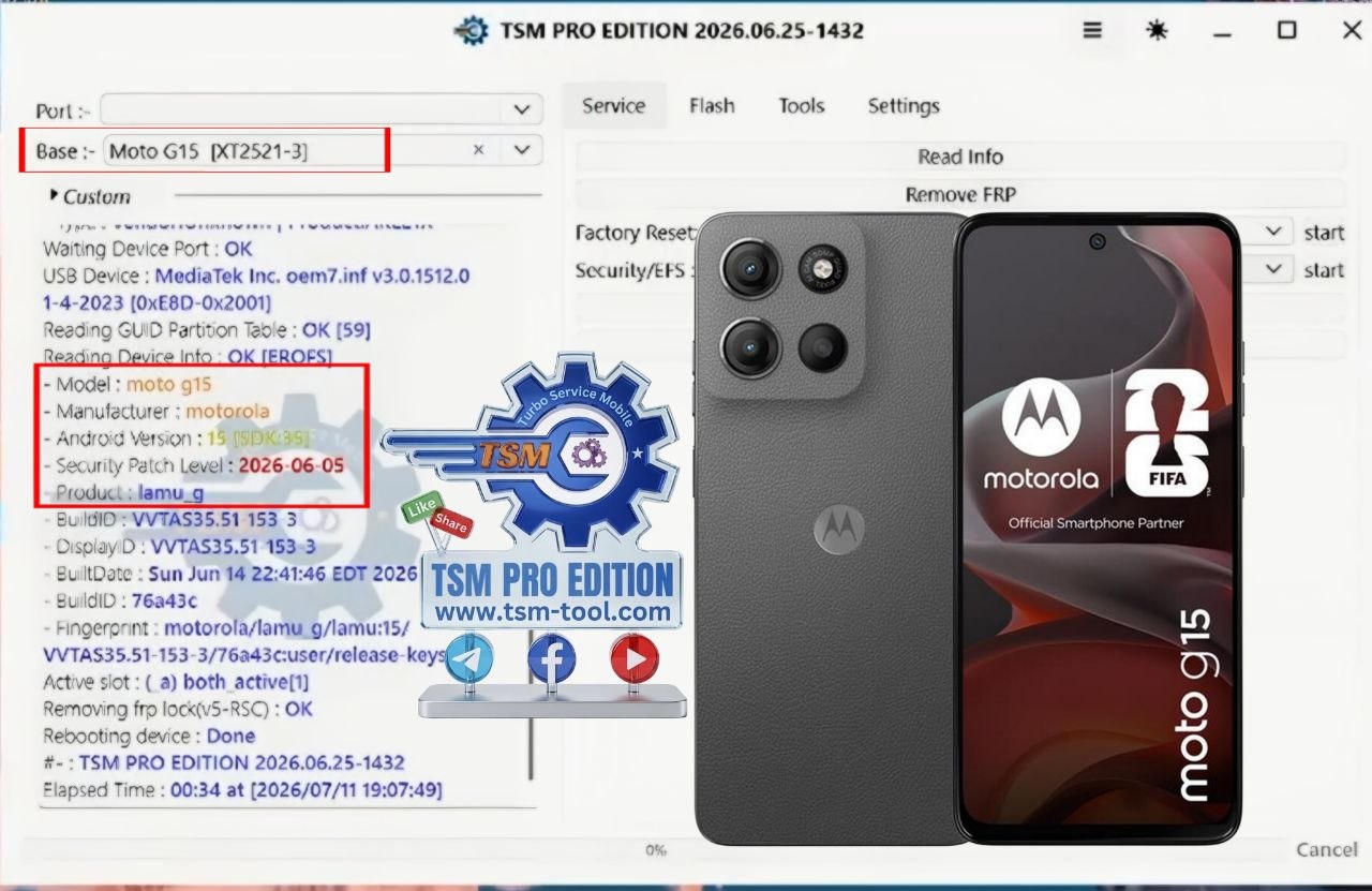 Remove FRP MOTO G15