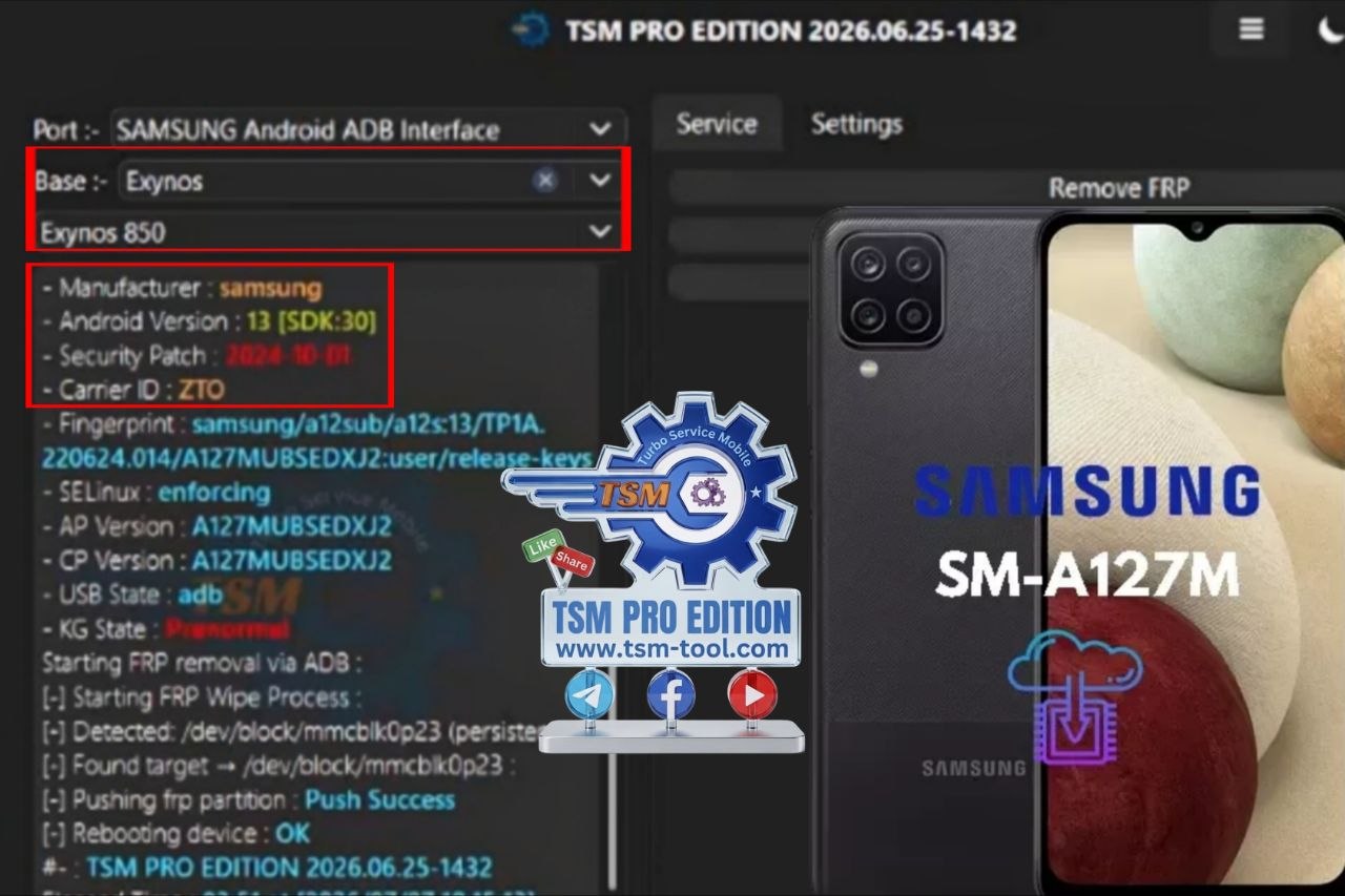 ENABLE ADB+REMOVE FRP Galaxy A12