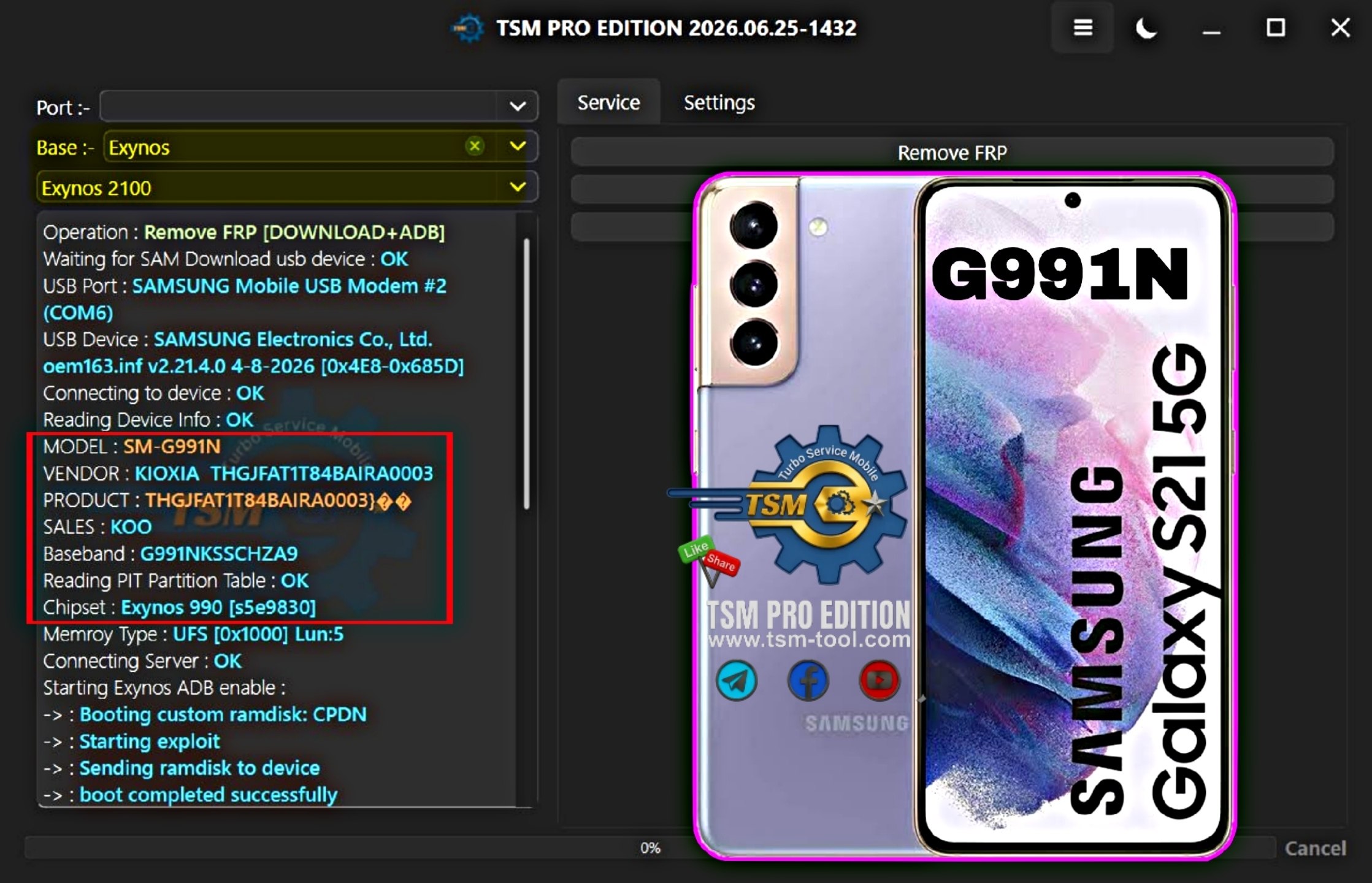ENABLE ADB + REMOVE FRP Galaxy S21 5G