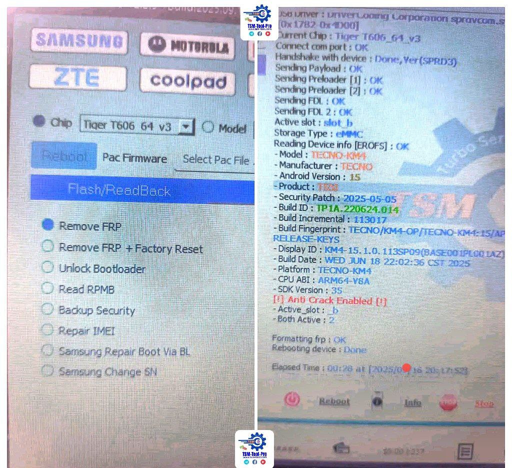 Tecno Spark Go  frp