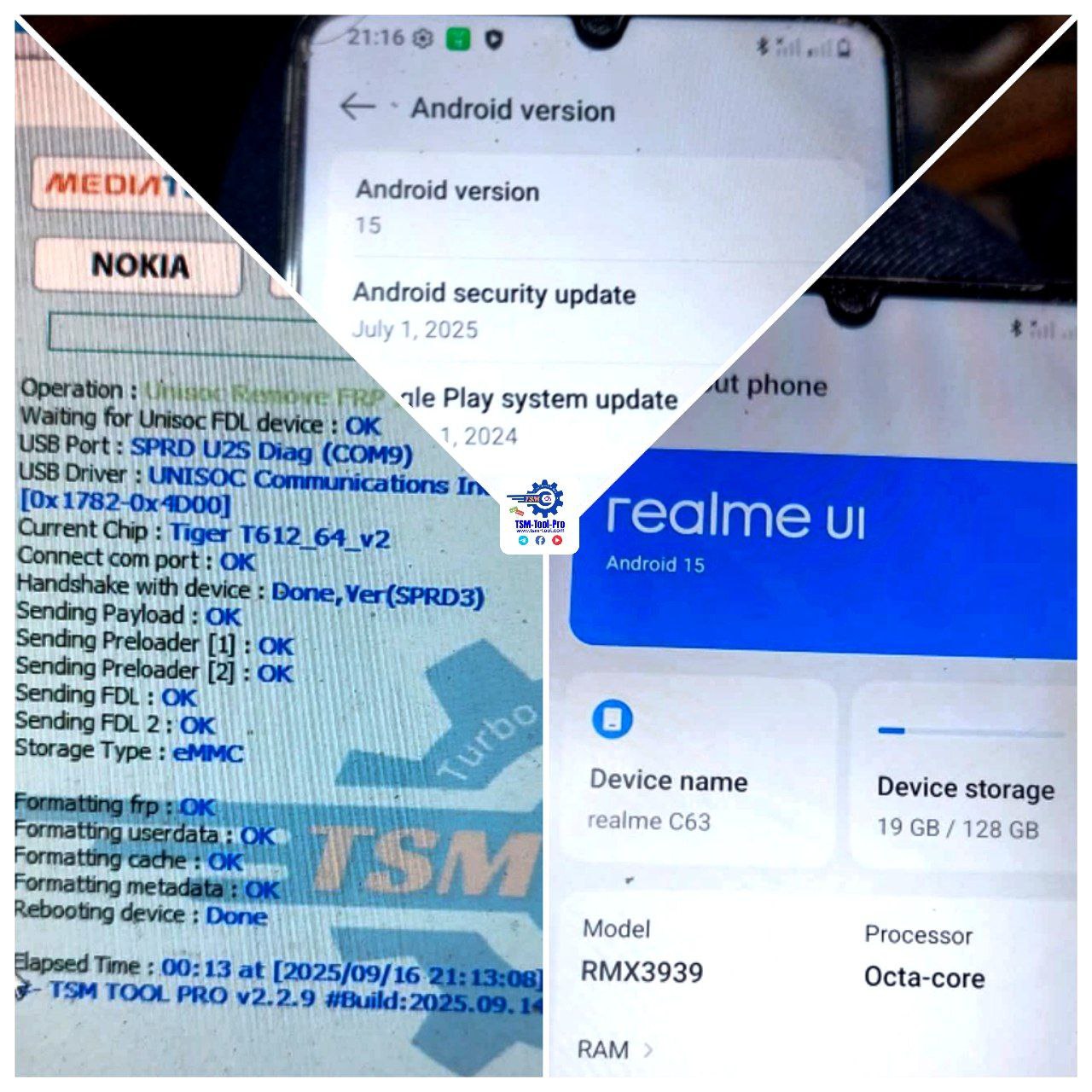 Realme C63 Frp