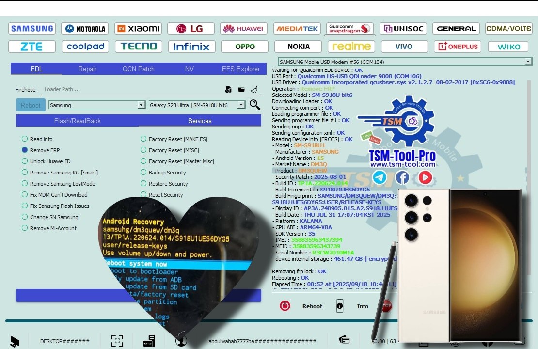 Frp SAMSUNG S23 ULTRA