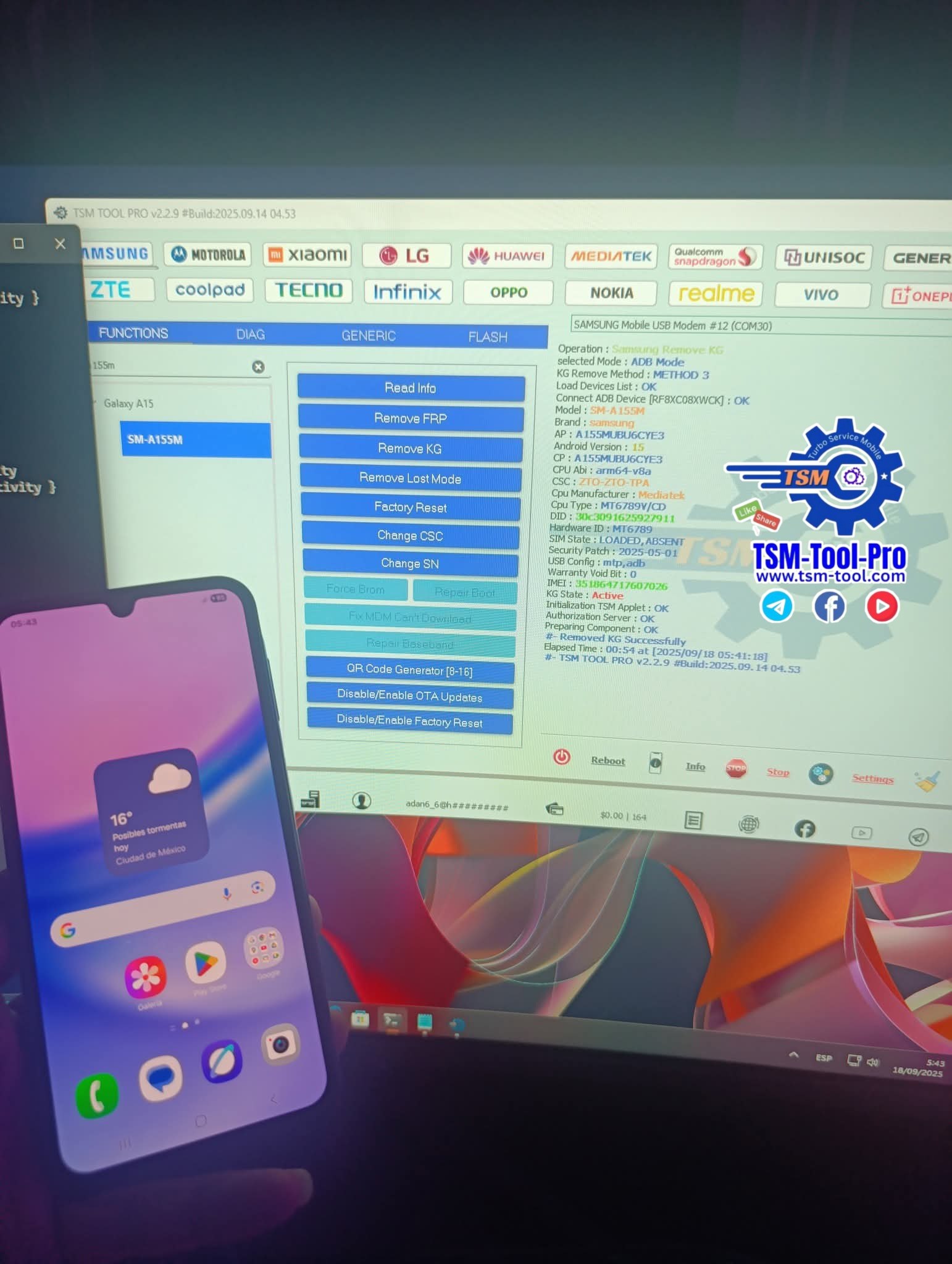 KG Samsung SM-A155M