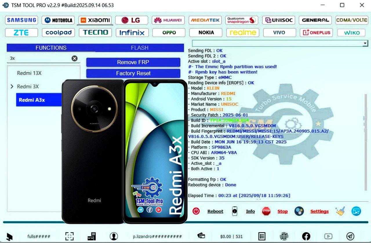FRP REDMI A3X