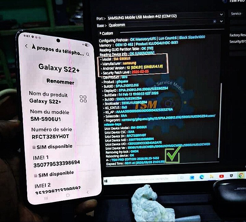 Remove FRP Galaxy S22+