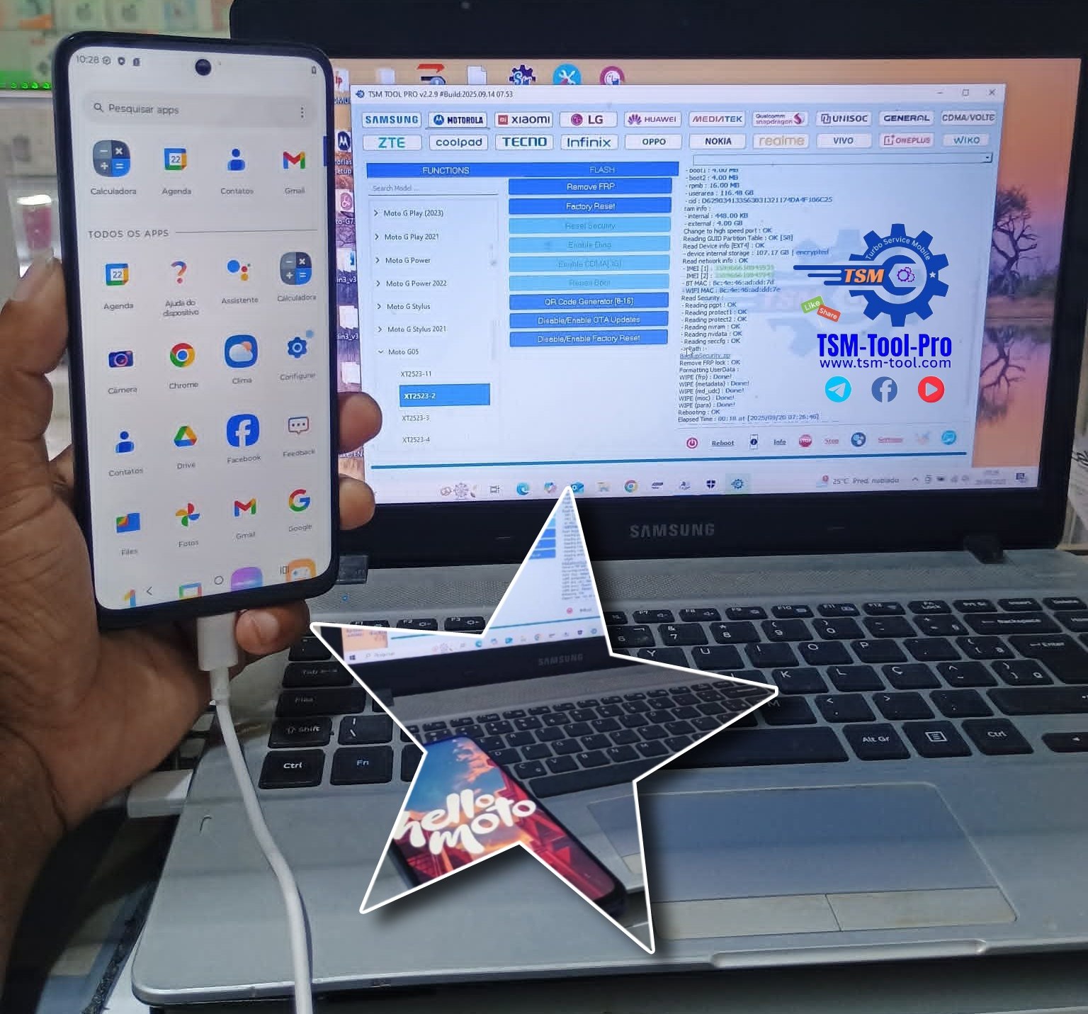 Moto G05 Frp