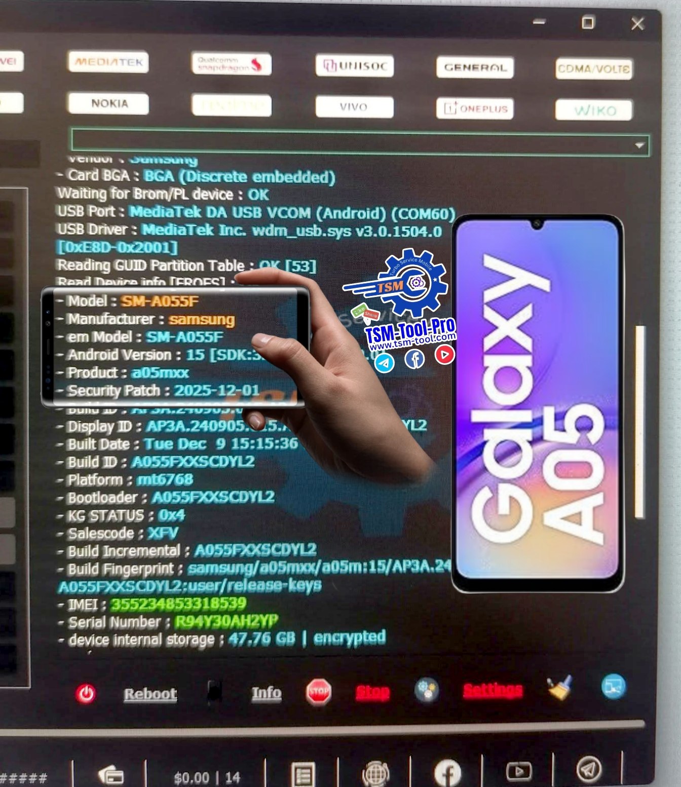 Remove FRP SAMSUNG A05