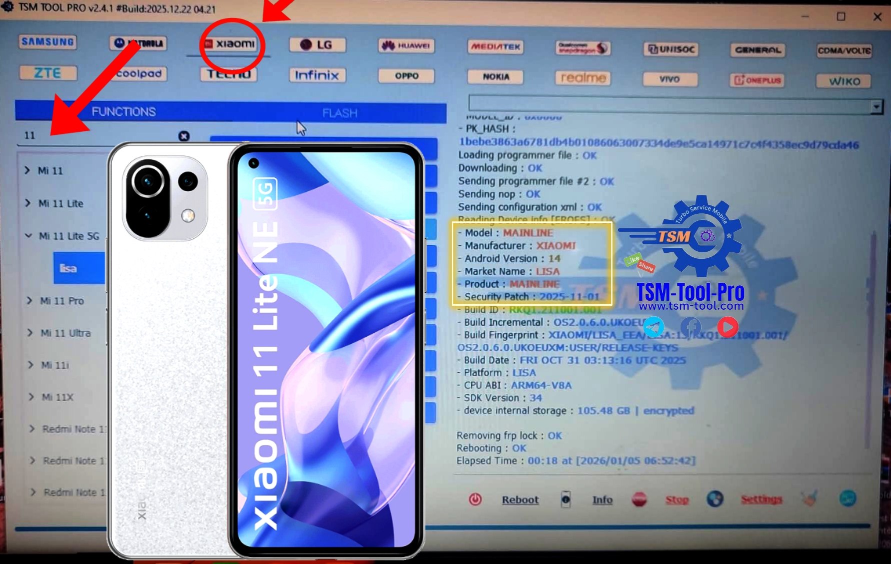 Remove FRP XIAOMI 11 LITE 5G