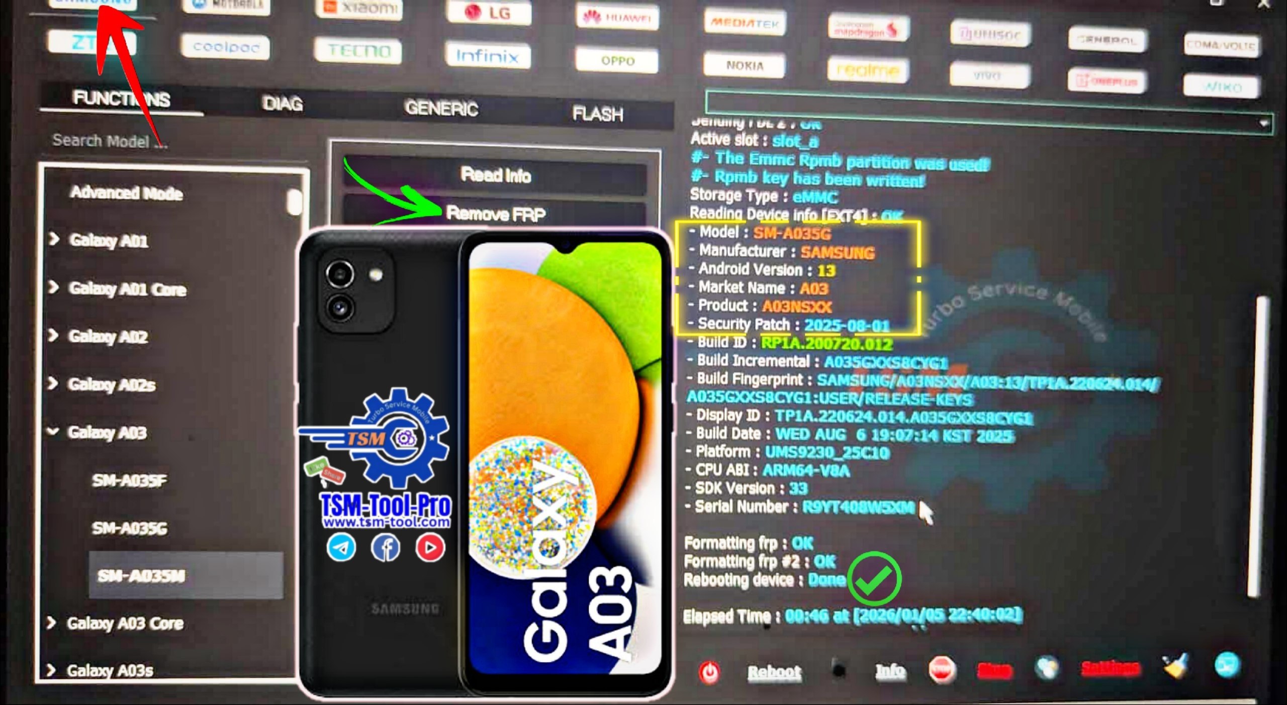 Remove FRP GALAXY A03