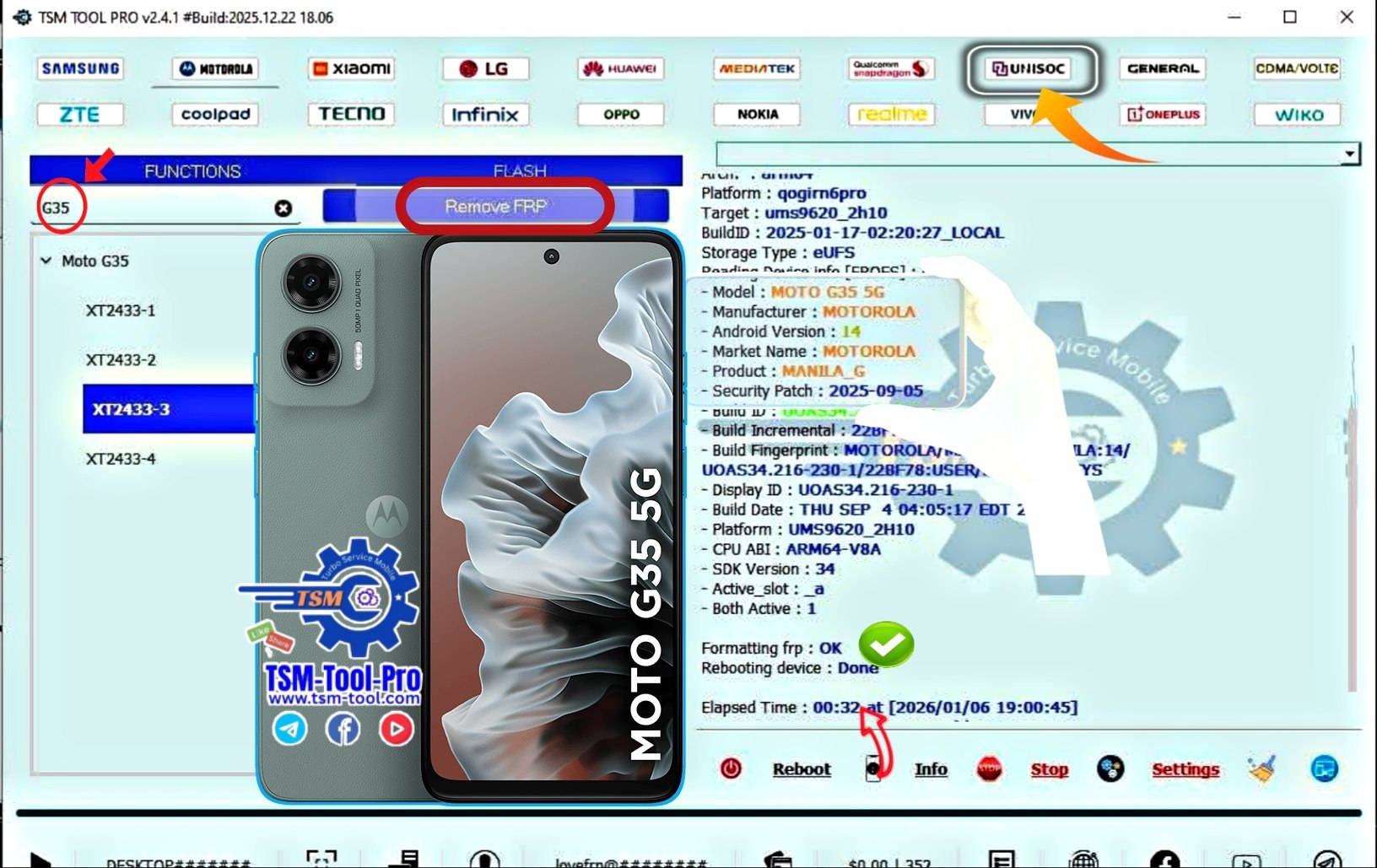 Remove FRP Motorola G35 5G