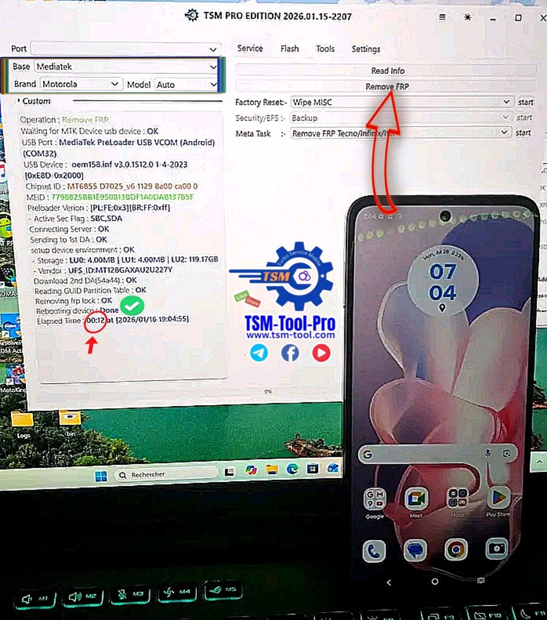 Remove FRP Moto G Power 5G (2024)