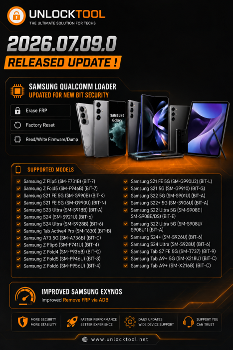 UnlockTool-2026.07.09.0 Released Update !