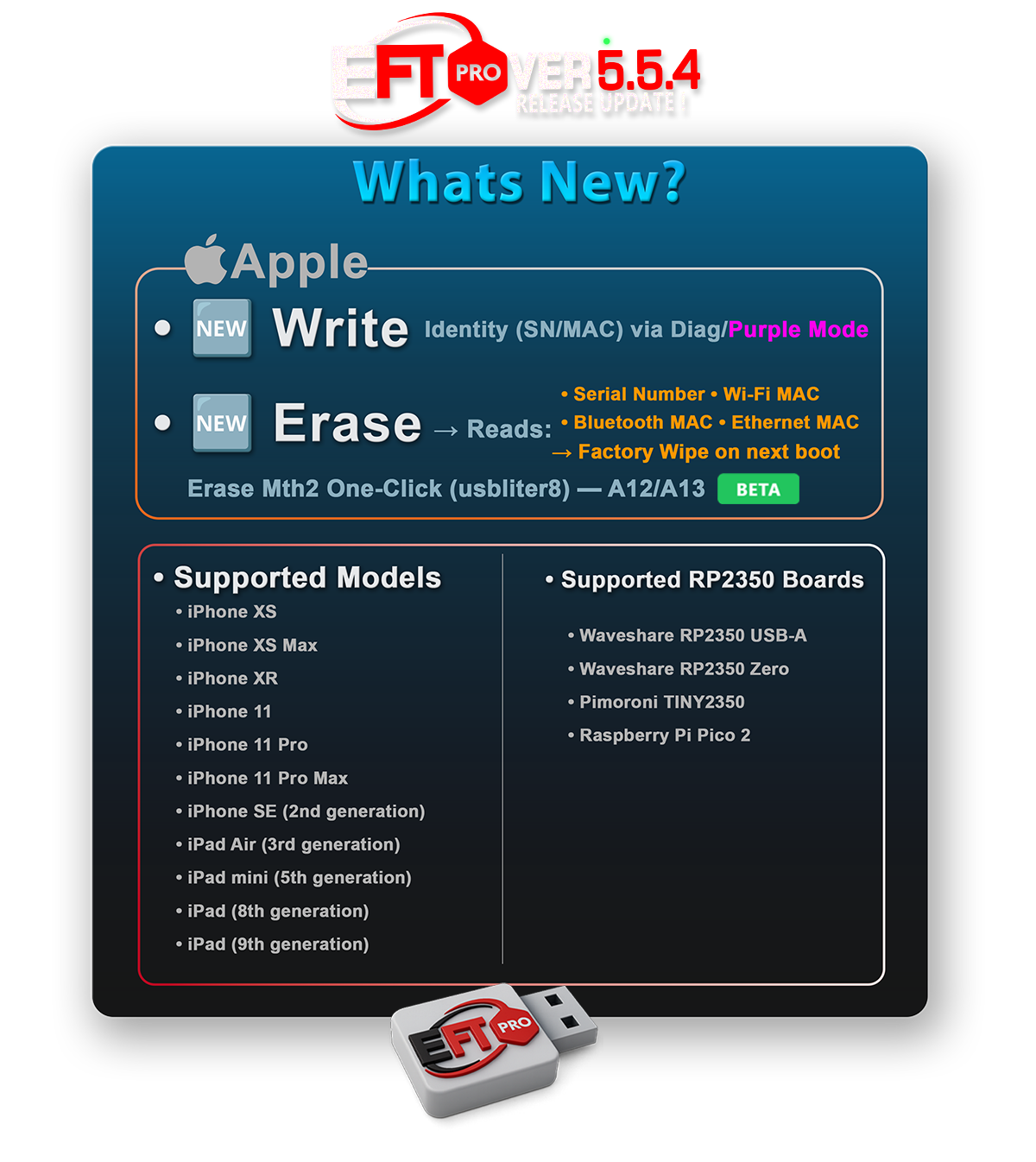 EFT Pro Dongle Update V5.5.4