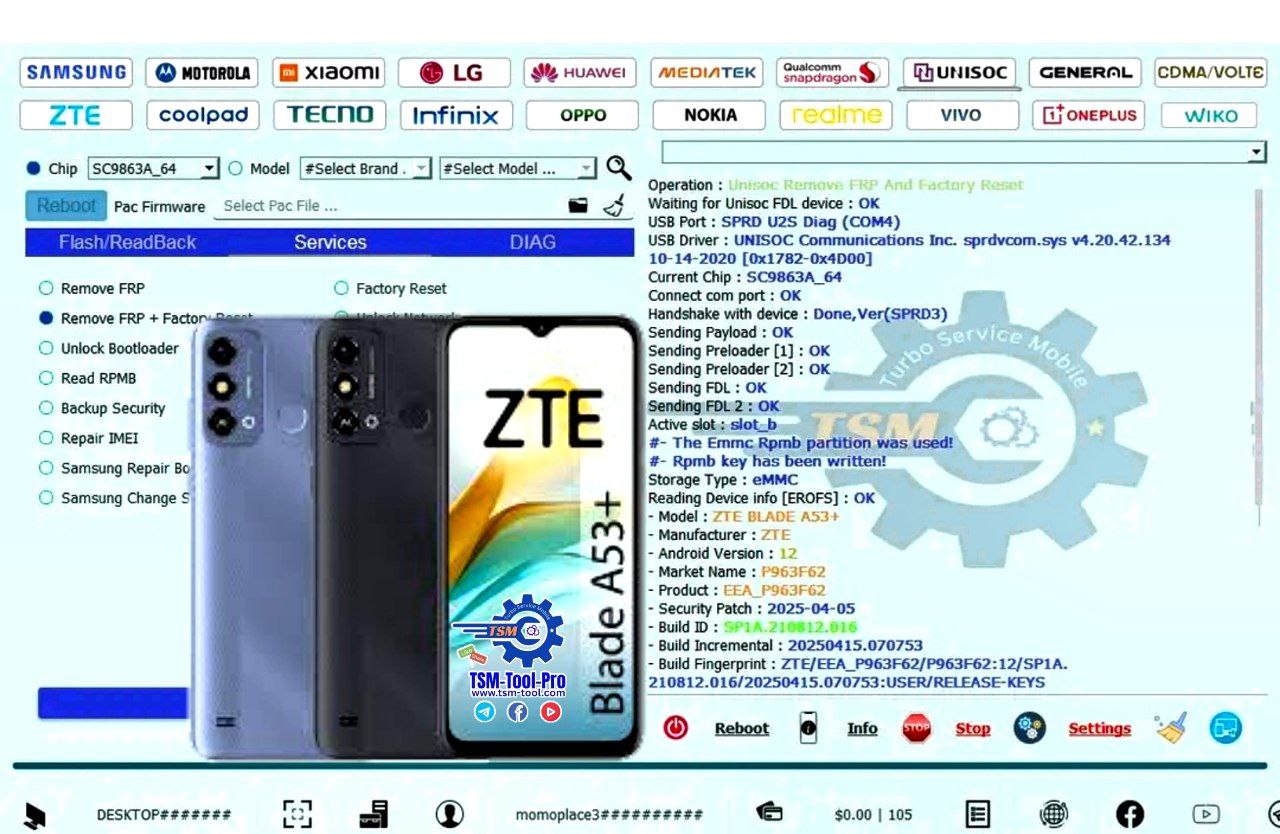 Remove FRP ZTE Blade